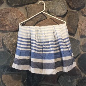 Multicolored pleated skirt